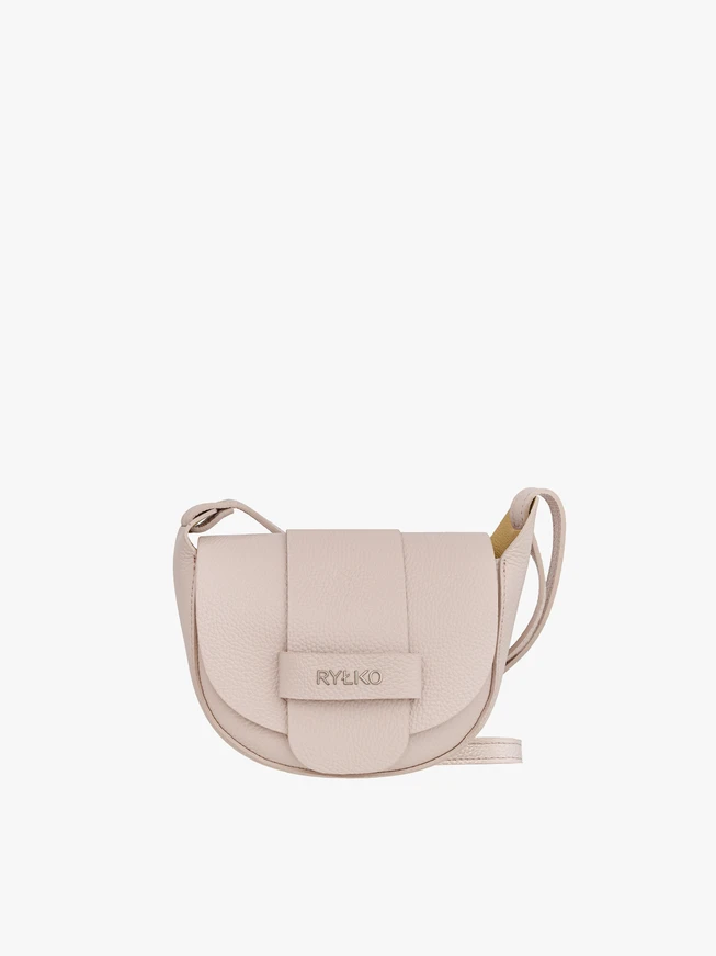 Handtasche aus hellrosa Vollnarbenleder