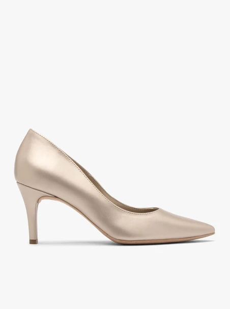 Stiletto-Pumps aus Platin