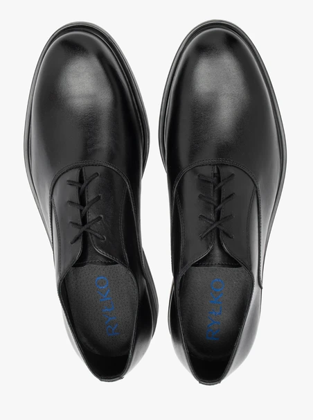 Schwarze elegante Oxford-Schuhe für Männer