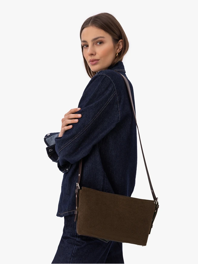Dark brown crossbody bag