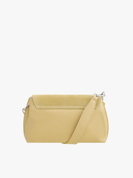Jasnożółta torebka flap bag