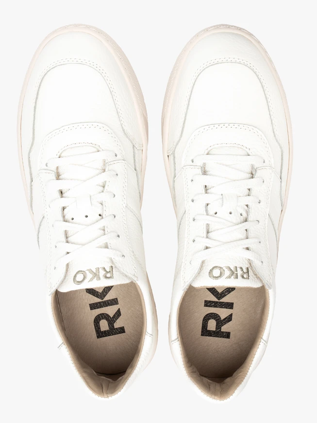 Weiße Herren-Halbschuhe im Sport-Stil
