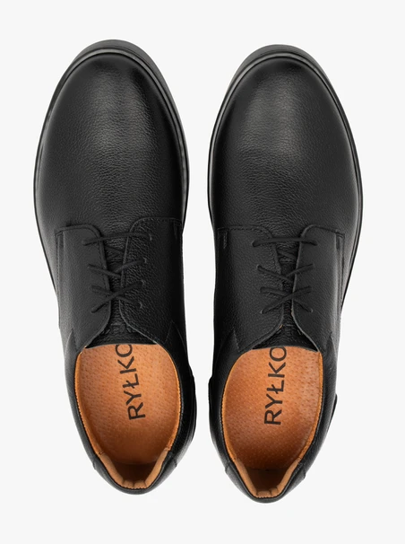 Schwarze Freizeit-Halbschuhe für Männer