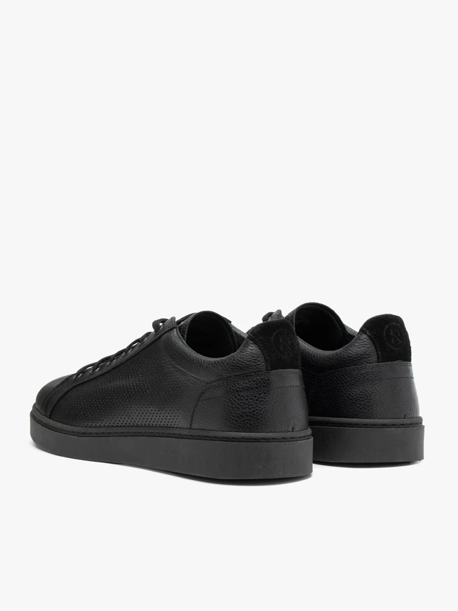 Schwarze sportliche Halbschuhe für Männer