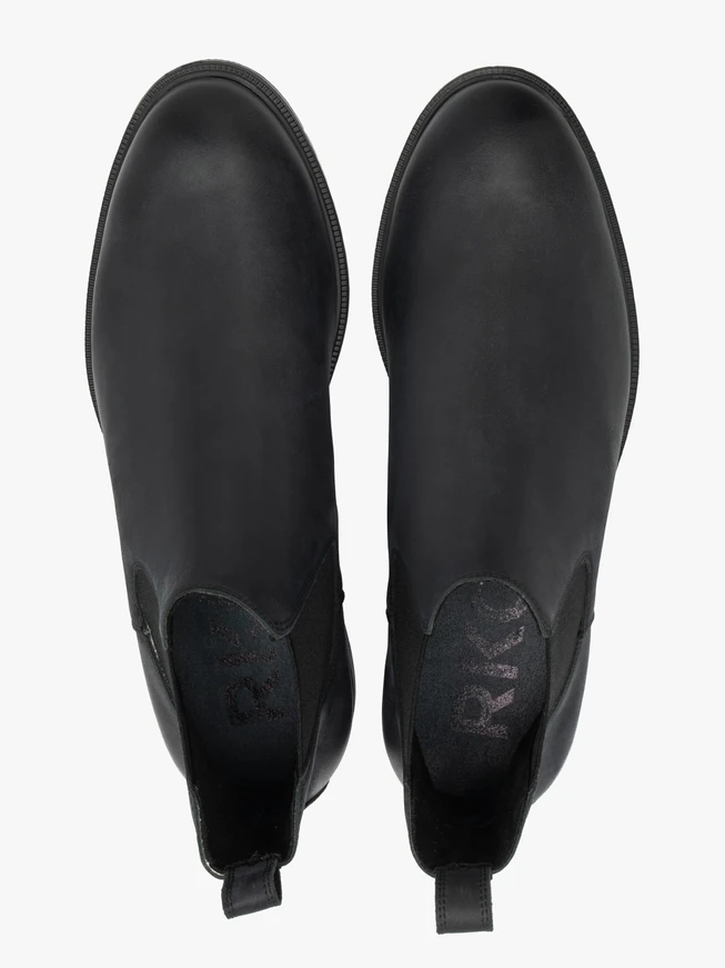 Schwarze Nubukleder-Pantoffeln