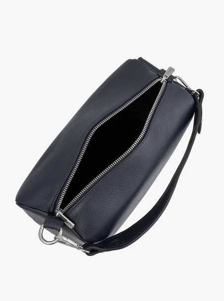 Granatowa torebka box bag