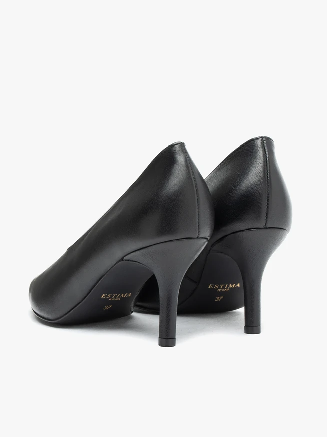 Schwarze integrierte Stiletto-Pumps