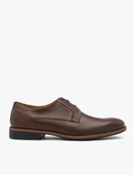 Braune Freizeit-Halbschuhe aus Leder
