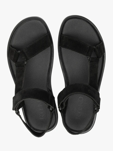 Schwarze Herren-Sandalen mit Klettverschluss
