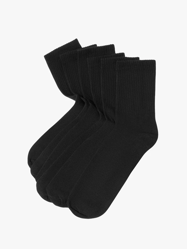 Schwarzer Dreierpack Socken für Männer