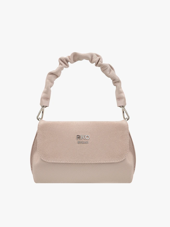 Hellrosa Überschlagtasche