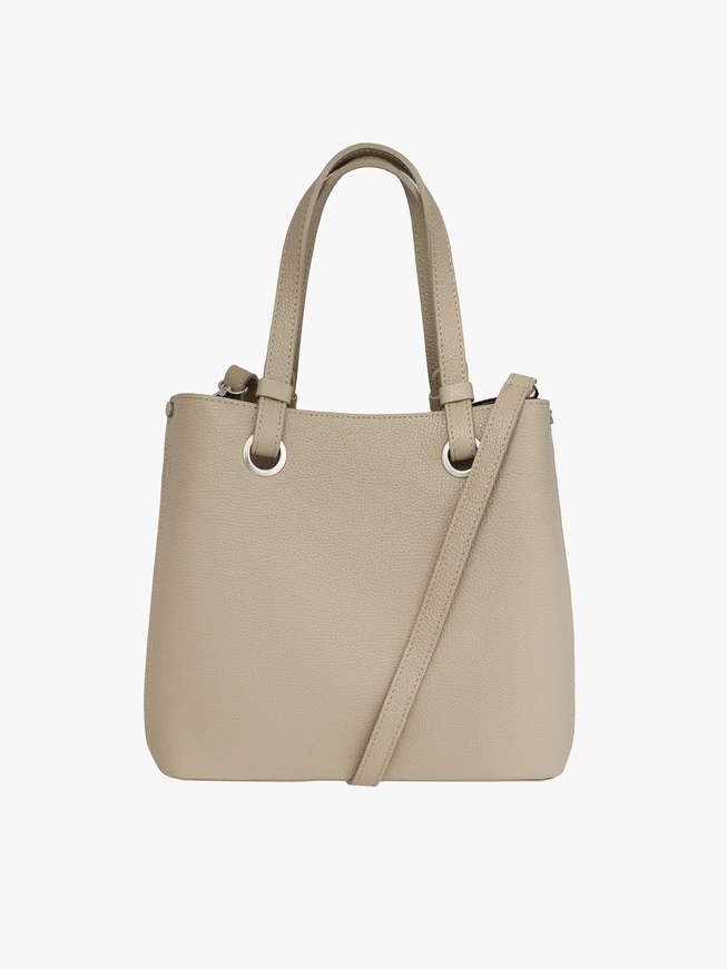 Beige große Handtasche