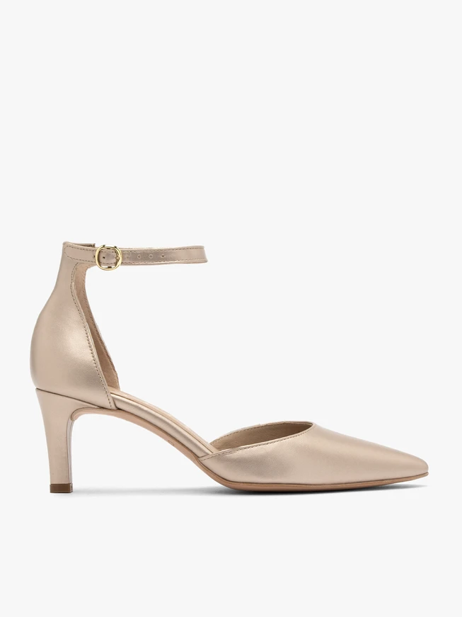 Damen-Stiletto-Pumps mit Schnallenverschluss um den Knöchel