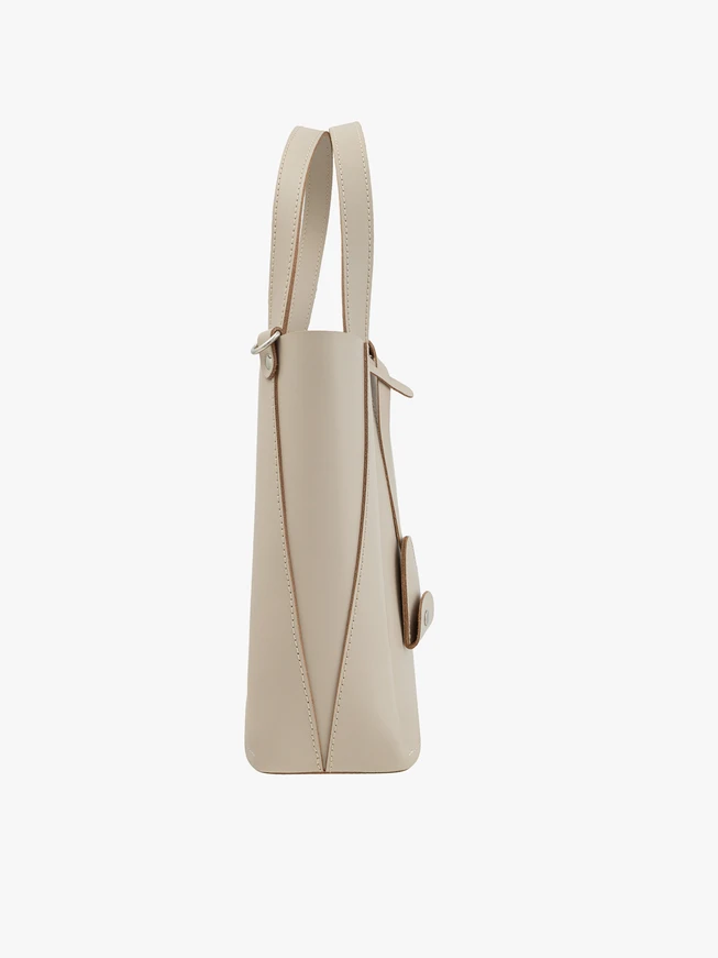 Beige große A4 Handtasche