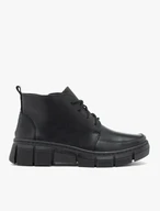 Schwarze Stiefel mit Fleece-Isolierung