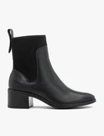 Women’s black elastic ankle boots