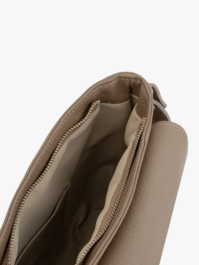 Beige mittelgroße Handtasche