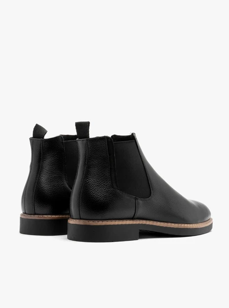 Czarne sztyblety męskie w stylu casual