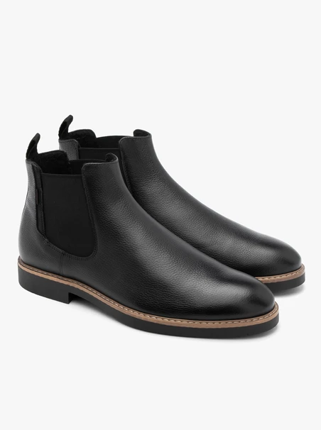 Czarne sztyblety męskie w stylu casual