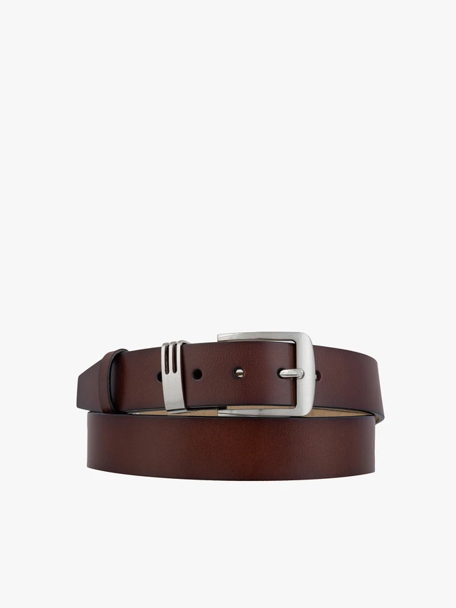 Men’s brown leather belt