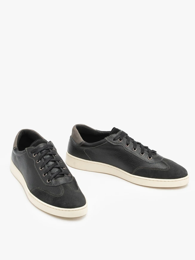 Schwarze Schnürhalbschuhe für Männer