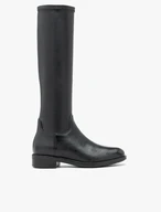 Schwarze Gummistiefel mit schmalem Schaft