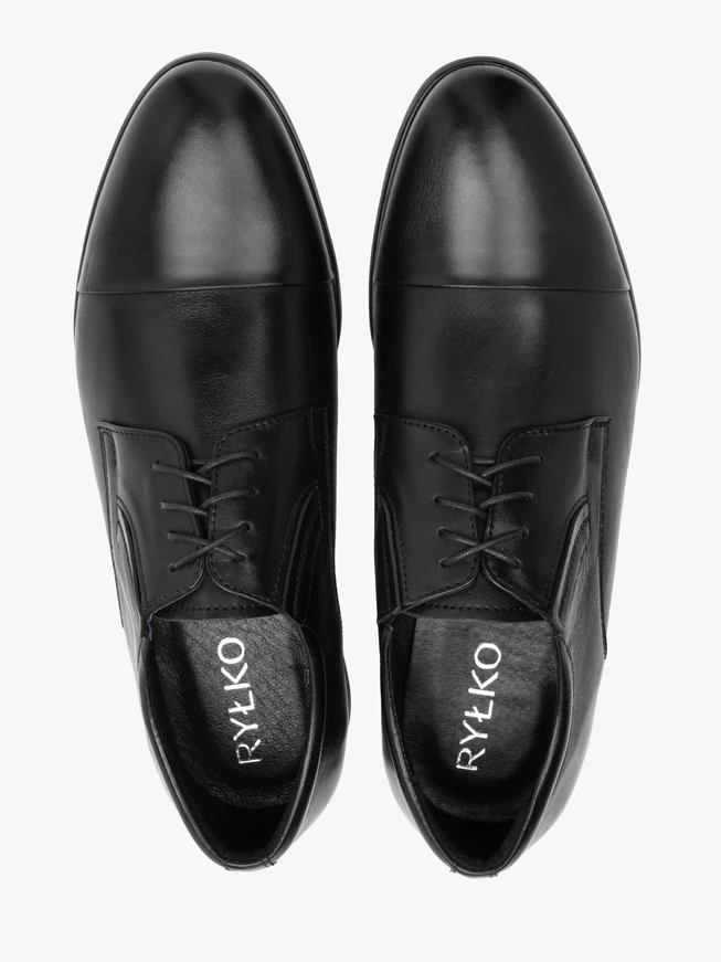 Men’s classic black derby shoes