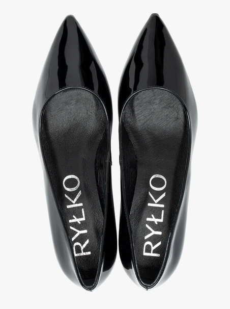 Black Patent Women's Pumps 4.5 cm