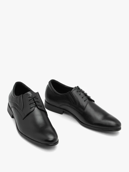 Schwarze Schnürhalbschuhe für Männer