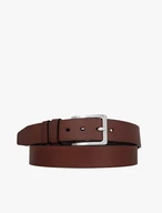 Men’s dark brown leather belt
