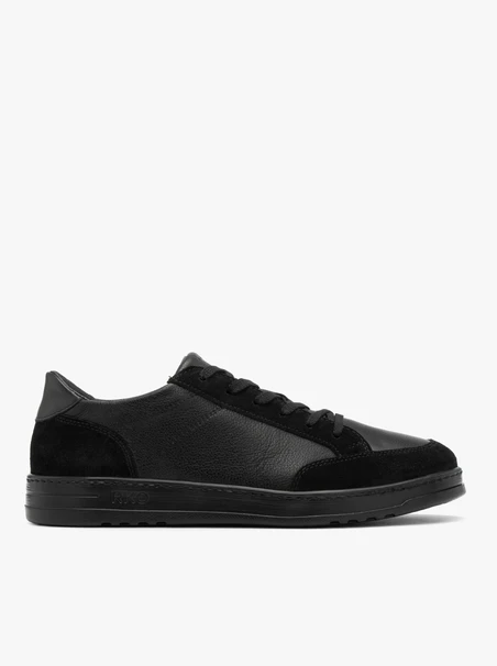 Herren-Sportschuhe aus Vollnarbenleder und Velours