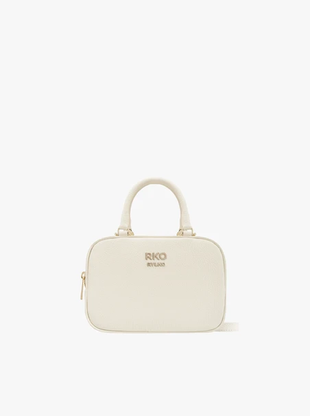 Kremowa torebka bowling bag