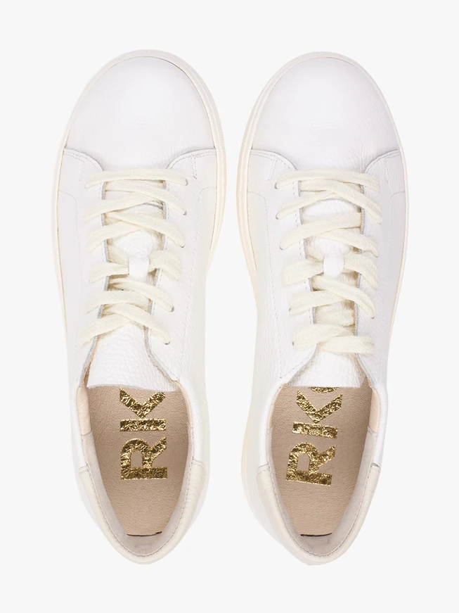 White leather women’s sneakers