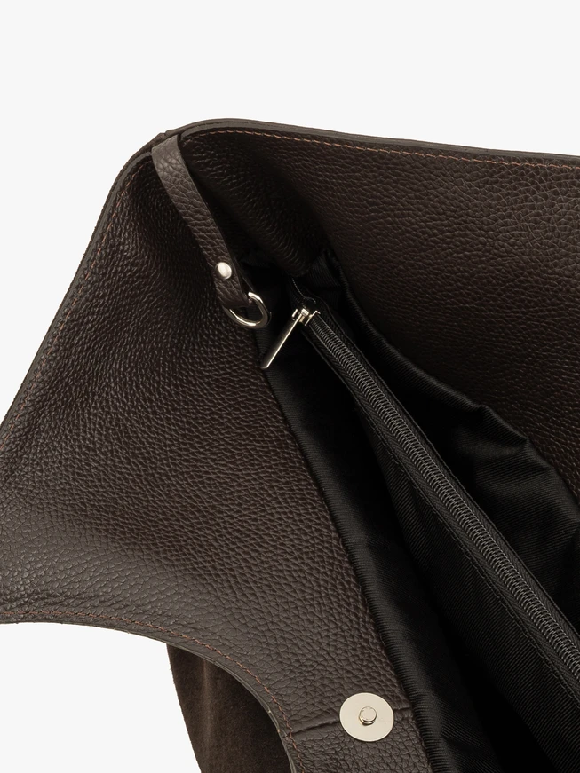 Braune große Shopper-Tasche