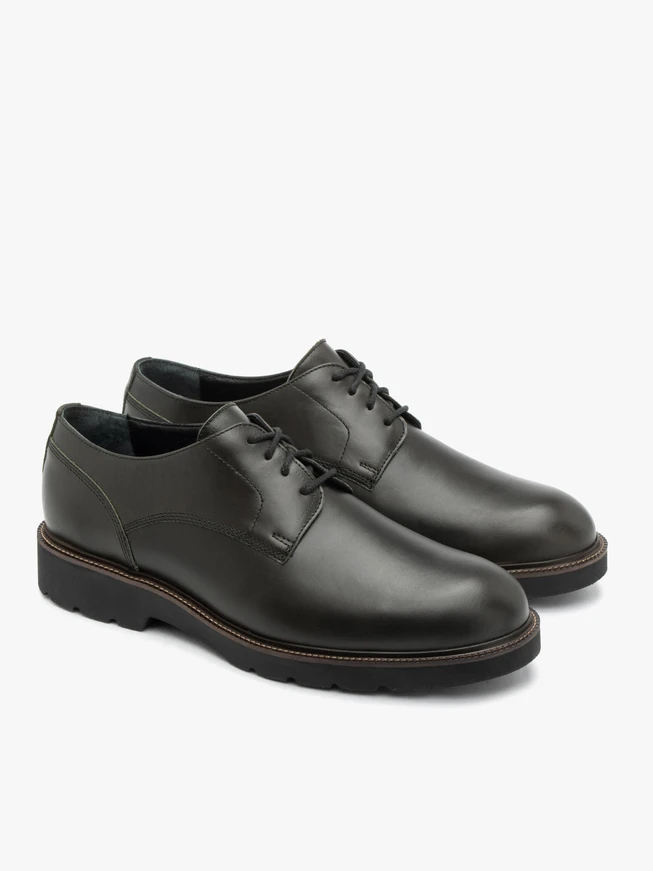 Dunkelgrüne lässige Halbschuhe