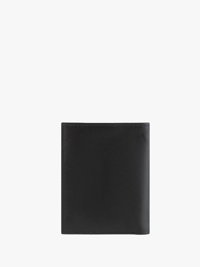 Schwarzes Portemonnaie aus Vollnarbenleder