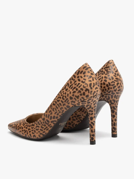 Pumps mit Leopardenmuster und hohem Stilettoabsatz