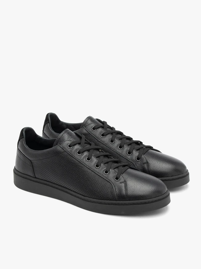 Schwarze sportliche Halbschuhe für Männer
