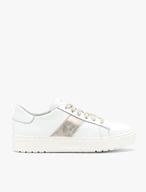 White Women’s Lace-Up Leather Shoes
