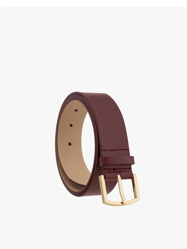 Gürtel aus kastanienbraunem Leder