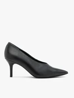 Schwarze integrierte Stiletto-Pumps
