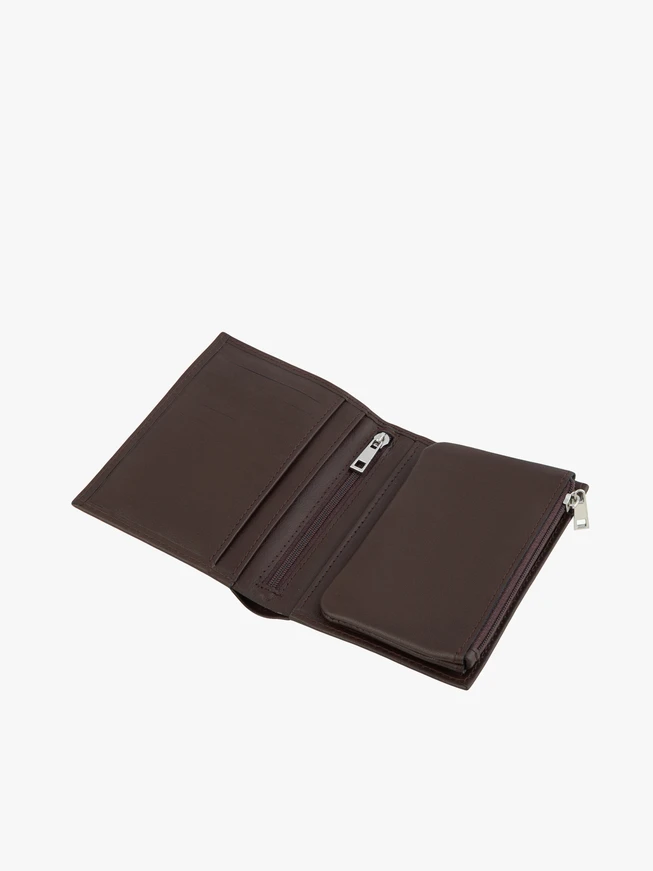 Brown leather women’s wallet