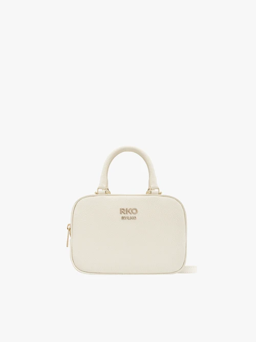 Kremowa torebka bowling bag