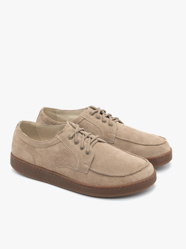 Beige Herren Barfuß Halbschuhe