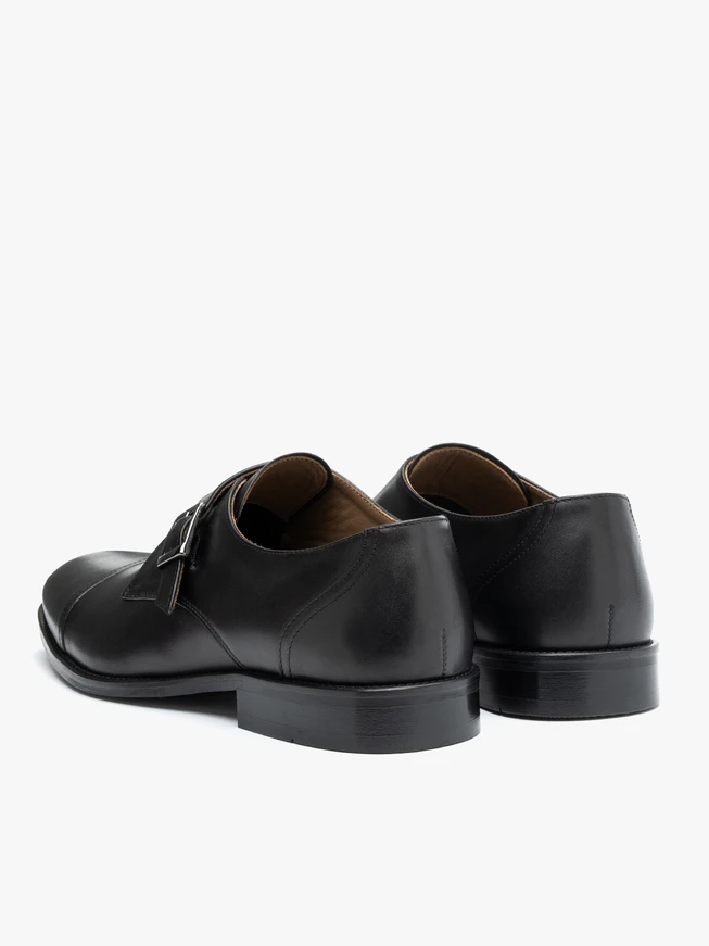 Schwarze Premium-Monks mit Schnalle