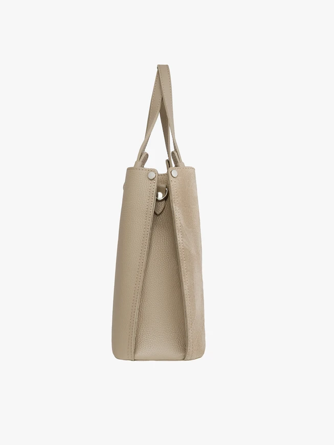 Beige große Handtasche