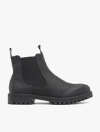 Schwarze Nubukleder-Pantoffeln