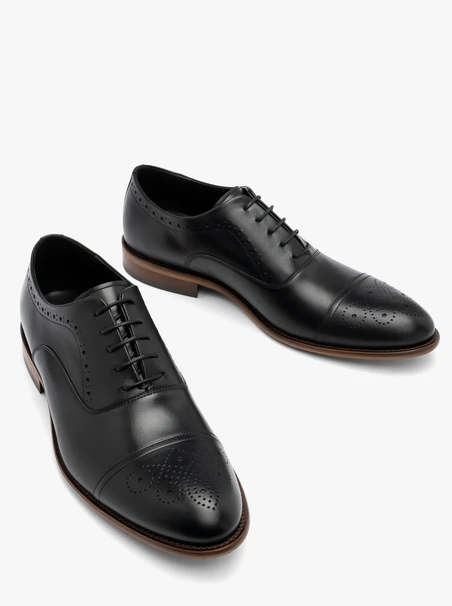 Schwarze Brogues für Männer