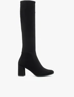 Black slim stretch high boots
