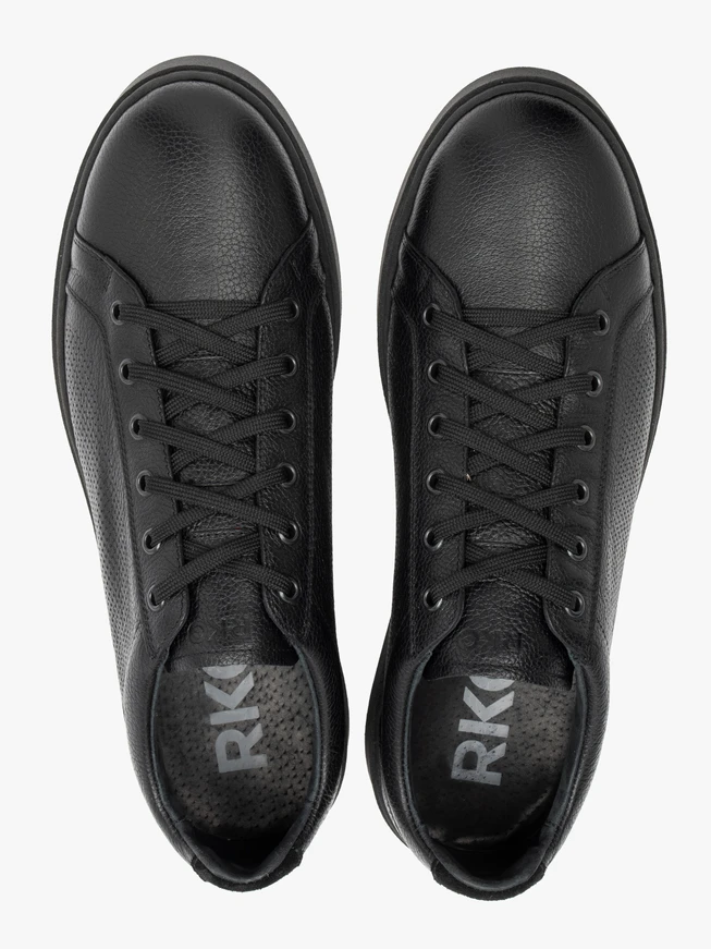 Schwarze sportliche Halbschuhe für Männer
